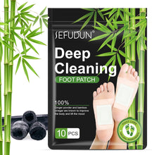 Load image into Gallery viewer, ITEM# 0130 Deep Cleansing Foot Pads for Stress Relief, Better Sleep & Foot Care | Premium Japanese Organic Foot Patches with Ginger Powder | Natural Effective Foot Patch to Boost Energy (Watch Video)