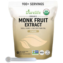 Load image into Gallery viewer, ITEM# 0212 Organic 100% Pure Monk Fruit sweetener, No Erythritol, Monkfruit Extract Powder, USDA organic NON-GMO Project Verified, Keto Certified, OU kosher No Fillers Zero Calorie Sugar Substitute (Watch Video)