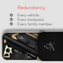 Load image into Gallery viewer, ITEM# 0156 FIREKIT Survival Fire Starter Kit – All-in-One Ferro Rod, Striker, Tinder Wick & Bellow - Waterproof Camping Essentials (Watch Video)