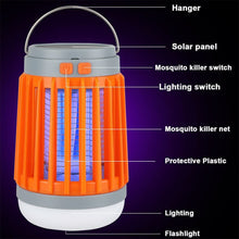 Load image into Gallery viewer, ITEM# 0082 Bug Zapper Light Bulb 2pcs, 3 in 1 Mosquitoes Killer USB Rechargeable Camping Lantern Flashlight Tent Light, IPX6 Waterproof Portable Light Bulb Zapper for Doorway, Corridor, Balcony, Patio (Watch Video)