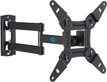 Load image into Gallery viewer, ITEM# 0125 Full Motion TV Monitor Wall Mount Bracket Articulating Arms Swivels TiltsITEM# 0125 Extension Rotation for Most 13-42 Inch LED LCD Flat Curved Screen TVs & Monitors, Max VESA 200x200mm up to 44lbs by Pipishell (Watch Video)