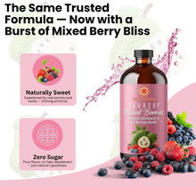 Load image into Gallery viewer, ITEM# 0237 Essence Herbs Soursop Bitters Liquid with Mixed Berries, Gut & Digestive Support, Antioxidant Herbal Supplement with Soursop Leaves, Moringa, Black Seed & Turmeric, 16 fl oz
