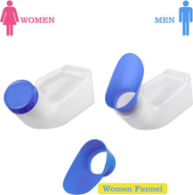 Load image into Gallery viewer, ITEM# 0020 One Unisex Urinal for Car, Toilet Urinal for Men and Women, Bedpans Pee Bottle, With a Lid and Funnel, Plastic Can for Car, Old Man, Child and Diabetes for Camping Outdoor Travel (Watch Video)