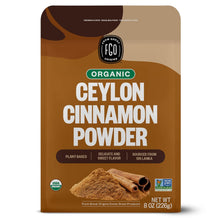 Load image into Gallery viewer, ITEM# 0143 Organic Ceylon Cinnamon Powder | Perfect for Baking, Cooking & Smoothies | 100% Raw from Sri Lanka | 8oz/226g Resealable Kraft Bag (Watch Video)