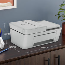 Load image into Gallery viewer, ITEM# 0022 HP DeskJet 4255e Wireless All-in-One Color Inkjet Printer, Scanner, Copier, Best-for-home, 3 month Instant Ink trial included. This printer is only 2.4 ghz capable. AI-enabled (588S6A)