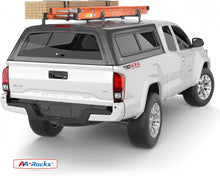 Load image into Gallery viewer, ITEM# 0168 AA-Racks Model DX36 Universal Pickup Truck Cap & Topper 2 & 3 Bar Ladder Roof Van Rack System Adjustable Steel Cross Bars White (Watch Video)