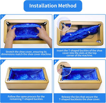 Load image into Gallery viewer, ITEM# 0229 Shoe Cover Dispenser with 200 Pcs Disposable Shoe Covers Automatic Shoe Cover Machine in Used at Home, Office, Factory to Protect the Floor