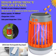 Load image into Gallery viewer, ITEM# 0082 Bug Zapper Light Bulb 2pcs, 3 in 1 Mosquitoes Killer USB Rechargeable Camping Lantern Flashlight Tent Light, IPX6 Waterproof Portable Light Bulb Zapper for Doorway, Corridor, Balcony, Patio (Watch Video)