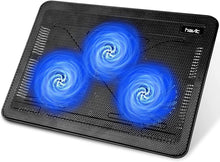 Load image into Gallery viewer, ITEM# 0127   HV-F2056 Gaming Laptop Cooling Pad - Slim USB Powered Laptop Cooler with 3 Fans and Stand for 15.6-17 Inch Laptops (Watch Video)