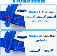 Load image into Gallery viewer, ITEM# 0201 Airplane Launcher Toys, 2 Flight Modes LED Foam Glider Catapult Plane, Outdoor Flying Toy for Kids, Birthday Gifts for Boy Girl 4 5 6 7 8 9 10 11 12 Year Old (Watch Video)