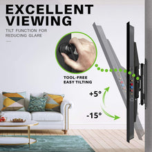 Load image into Gallery viewer, ITEM# 0126   MOUNT Full Motion TV Wall Mount for Most 47-84 inch Flat Screen/LED/4K TV, TV Mount Bracket Dual Swivel Articulating Tilt 6 Arms, Max VESA 600x400mm, Holds up to 132lbs, Fits 8” 12” 16" Wood Studs (Watch Video)