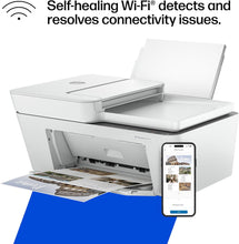 Load image into Gallery viewer, ITEM# 0022 HP DeskJet 4255e Wireless All-in-One Color Inkjet Printer, Scanner, Copier, Best-for-home, 3 month Instant Ink trial included. This printer is only 2.4 ghz capable. AI-enabled (588S6A)