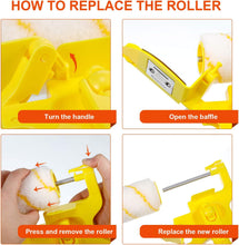 Load image into Gallery viewer, ITEM# 0114 9 Set Paint Edger Combo Kit Paint Edger Roller Brush Multifunctional Handheld Tool with Extra Replacement Roller and Brush for Room Wall Ceiling Indoor Outdoor(XT Style) (Watch Video)