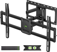 Load image into Gallery viewer, ITEM# 0126   MOUNT Full Motion TV Wall Mount for Most 47-84 inch Flat Screen/LED/4K TV, TV Mount Bracket Dual Swivel Articulating Tilt 6 Arms, Max VESA 600x400mm, Holds up to 132lbs, Fits 8” 12” 16" Wood Studs (Watch Video)