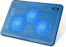 Load image into Gallery viewer, ITEM# 0127   HV-F2056 Gaming Laptop Cooling Pad - Slim USB Powered Laptop Cooler with 3 Fans and Stand for 15.6-17 Inch Laptops (Watch Video)