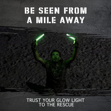 Load image into Gallery viewer, ITEM# 0220   Emergency Glow Sticks with 12 Hours Duration, Individually Wrapped Industrial Grade Glowsticks for Survival Gear, Camping Lights, Power Outages and Military Use (Watch Video)