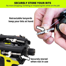 Load image into Gallery viewer, ITEM# 0178 Driverback Bit Holder| New Retractable Magnetic Bit Organizer for Your Impact Driver, Perfect Tool Accessory | Made in USA (Watch Video)