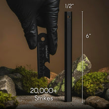 Load image into Gallery viewer, ITEM# 0208 Hexå Ferro Rod Fire Starter Survival Tool – Up to 20,000 Strikes, 1/2" Thick Hexagon Fire Steel with Multi-Tool Striker & Lanyard – Waterproof Camping Essentials (Watch Video)