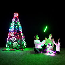 Load image into Gallery viewer, ITEM# 0199 Flying Disc - 16 Million Color RGB or 36 or 360 LEDs, Extremely Bright, Smart Modes, Auto Light Up, Rechargeable, Cool Fun 175g frisbee (Watch Video)