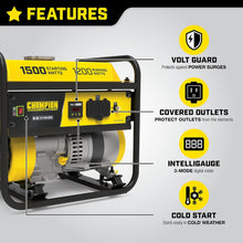 Load image into Gallery viewer, ITEM# 0223 Champion Power Equipment 200915 1500/1200-Watt Portable Generator, CARB (Watch Video)
