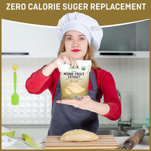 Load image into Gallery viewer, ITEM# 0212 Organic 100% Pure Monk Fruit sweetener, No Erythritol, Monkfruit Extract Powder, USDA organic NON-GMO Project Verified, Keto Certified, OU kosher No Fillers Zero Calorie Sugar Substitute (Watch Video)