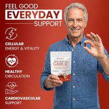 Load image into Gallery viewer, ITEM# 0241 Resilia Garlic Extract Softgels – Odorless Aged Garlic Extract Supplement with CoQ10 Ubiquinol – 20-Month Matured, Standardized for S-Allyl Cysteine - Heart Health & Immune Support