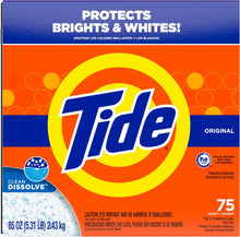 Load image into Gallery viewer, ITEM# 0244 Tide Powder Laundry Detergent, Original Scent, 75 Loads, 85 oz