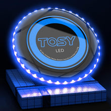 Load image into Gallery viewer, ITEM# 0199 Flying Disc - 16 Million Color RGB or 36 or 360 LEDs, Extremely Bright, Smart Modes, Auto Light Up, Rechargeable, Cool Fun 175g frisbee (Watch Video)