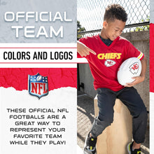 Load image into Gallery viewer, ITEM# 0215 Sports NFL Autograph Football - Official ADULT Size White Panel Souvenir Football for Autographs + Signatures - NFL Team Fan Shop Memorabilia Football for Display (Watch Video)