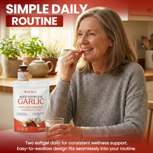 Load image into Gallery viewer, ITEM# 0241 Resilia Garlic Extract Softgels – Odorless Aged Garlic Extract Supplement with CoQ10 Ubiquinol – 20-Month Matured, Standardized for S-Allyl Cysteine - Heart Health & Immune Support