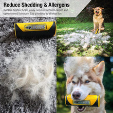 Load image into Gallery viewer, ITEM# 0192 King Komb | Multi-Use Deshedding Grooming Tool | Top & Undercoat | Self Clean | Retractable Blades | 3 Metal Deshedding Edges | Rubber Bristles for Grooming | Large (Watch Video)