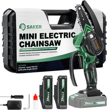 Load image into Gallery viewer, ITEM# 0154 Mini Chainsaw, Portable Electric Best Chainsaw Cordless, Small Handheld Chain Saw Pruning Shears Chainsaw for Tree Branches, Courtyard and Garden (Watch Video)