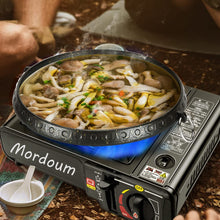 Load image into Gallery viewer, ITEM# 0003   Camping Stove Portable Single Burner Butane Cylinder Stove with Carrying Case Camp Kitchen Equipment Back-packing Black (Watch Video)