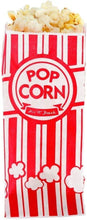 Load image into Gallery viewer, ITEM# 0118 Carnival King Paper Popcorn Bags, Red/White, 100 Count (Pack of 1) Watch Video