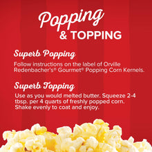 Load image into Gallery viewer, ITEM# 0116 Orville Redenbacher's Popping & Topping Buttery Flavored Oil, Keto Friendly, 16 Fl Oz (Pack of 6) Watch Video)