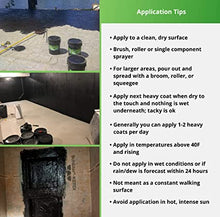 Load image into Gallery viewer, ITEM# 0061 Liquid Rubber Concrete Foundation and Basement Sealant - Indoor & Outdoor Waterproof Coating, Easy to Apply, Black, 5 Gallon (Watch Video)