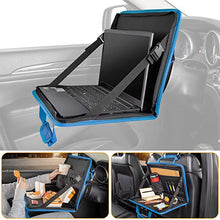 Load image into Gallery viewer, ITEM# 0046 3 in 1 Steering Wheel Eating Tray, Car Back Seat Laptop Desk, Multifunctional Car Office Bag, Car Work Table for Writing, Car Organizer for Kids, Commuters, Family (Watch Video)