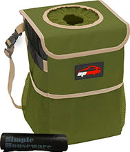 Load image into Gallery viewer, ITEM# 0049 EP Auto Waterproof Car Trash Can with Lid and Storage Pockets (Watch Video)