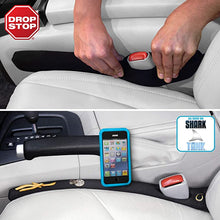 Load image into Gallery viewer, ITEM# 0053   Drop Stop - The Original Patented Car Seat Gap Filler (AS SEEN ON Shark Tank) - Set of 2 and Slide Free Pad and Light (Watch Video)