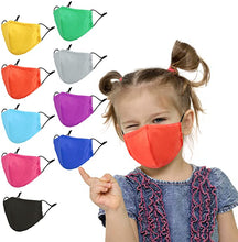 Load image into Gallery viewer, ITEM# 0015 Kids Cloth Face Masks Washable Reusable, 9 Pack Children Face Masks