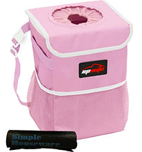 Load image into Gallery viewer, ITEM# 0049 EP Auto Waterproof Car Trash Can with Lid and Storage Pockets (Watch Video)