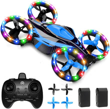 Load image into Gallery viewer, ITEM# 0204   Drones - Toys for Boys And Girls Dual Mode for Land and Fly Match LED Flash Lights wheels with 12 Scene Modes (Watch Video)
