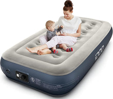 Load image into Gallery viewer, ITEM# 0164   Air Mattress Airbed with Built-in Pump, Blow Up Mattress Fast Inflatable Deflatable, Easy to Store (Watch Video)
