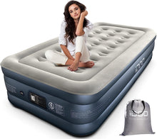 Load image into Gallery viewer, ITEM# 0164   Air Mattress Airbed with Built-in Pump, Blow Up Mattress Fast Inflatable Deflatable, Easy to Store (Watch Video)
