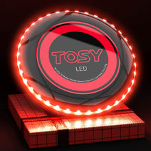 Load image into Gallery viewer, ITEM# 0199   Flying Disc - 16 Million Color RGB or 36 or 360 LEDs, Extremely Bright, Smart Modes, Auto Light Up, Rechargeable, Cool Fun 175g frisbee (Watch Video)
