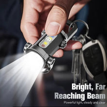 Load image into Gallery viewer, ITEM# 0228   Portable Rechargeable Bright Keychain Flashlight
