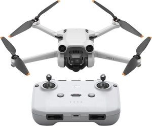ITEM# 0151   DJI Mini 3 Pro (DJI RC) – Lightweight and Foldable Camera Drone with 4K/60fps Video, 48MP Photo, 34-min Flight Time, Tri-Directional Obstacle Sensing, Ideal for Aerial Photography and Social Media (Watch Video)