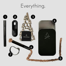 Load image into Gallery viewer, ITEM# 0156   FIREKIT Survival Fire Starter Kit – All-in-One Ferro Rod, Striker, Tinder Wick &amp; Bellow - Waterproof Camping Essentials (Watch Video)
