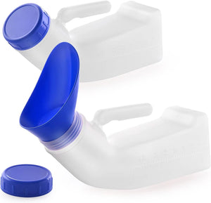 ITEM# 0020   Unisex Urinal for Car, Toilet Urinal for Men and Women, Bedpans Pee Bottle, With a Lid and Funnel, Plastic Can for Car, Old Man, Child and Diabetes for Camping Outdoor Travel (Watch Video)