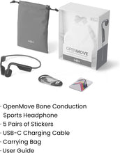 Load image into Gallery viewer, ITEM# 0131   OpenMove - Open-Ear Bluetooth Sport Headphones - Bone Conduction Wireless Earphones - Sweatproof for Running and Workouts, with Sticker Pack (Watch Video)
